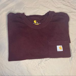 maroon carhartt t shirt
